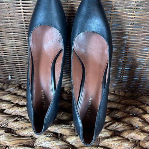 Cole Haan Sz 10 Women's Black Pointed Toe Stiletto High Heels - Picture 4 of 8